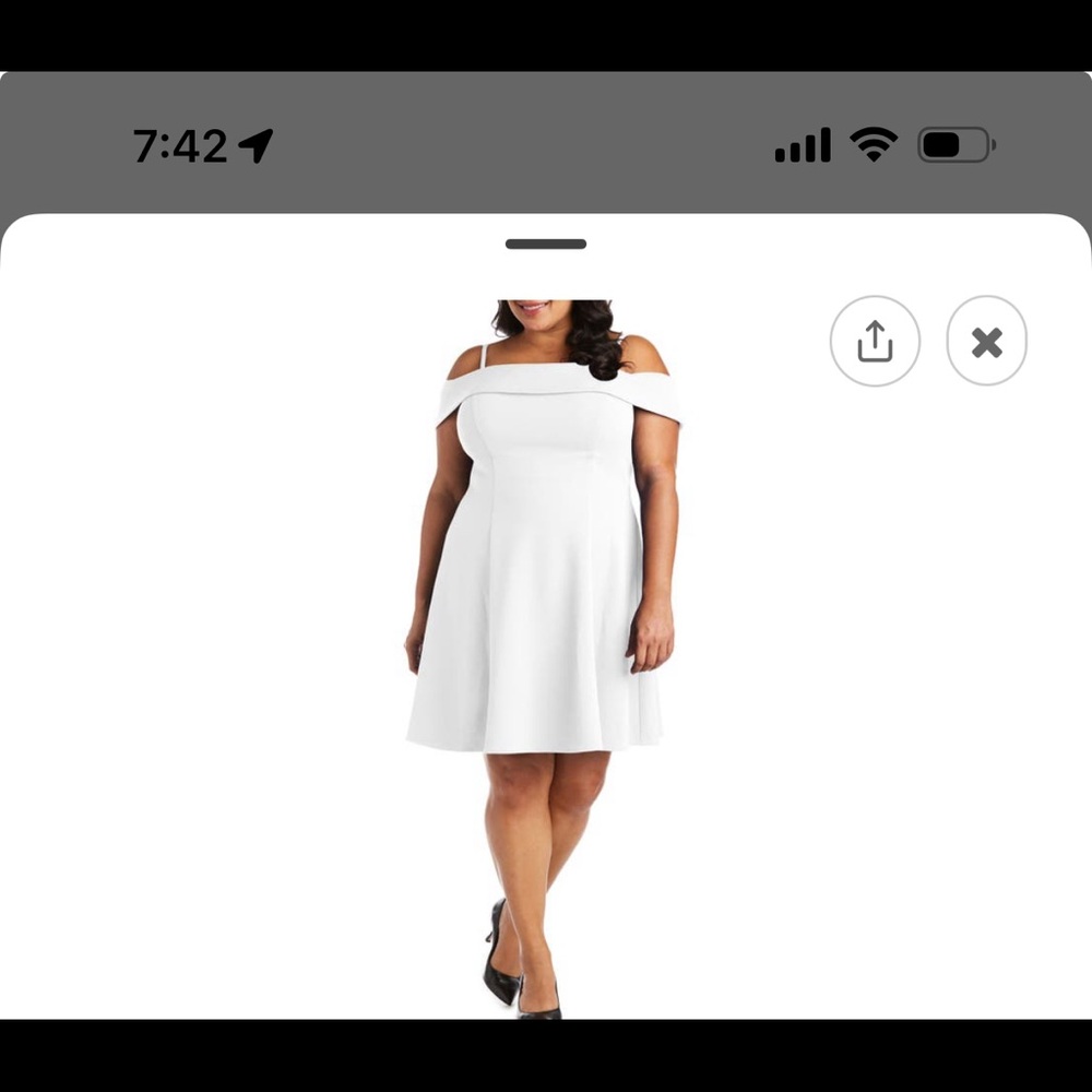 Morgan & Co. Elegant Strapless White Dress